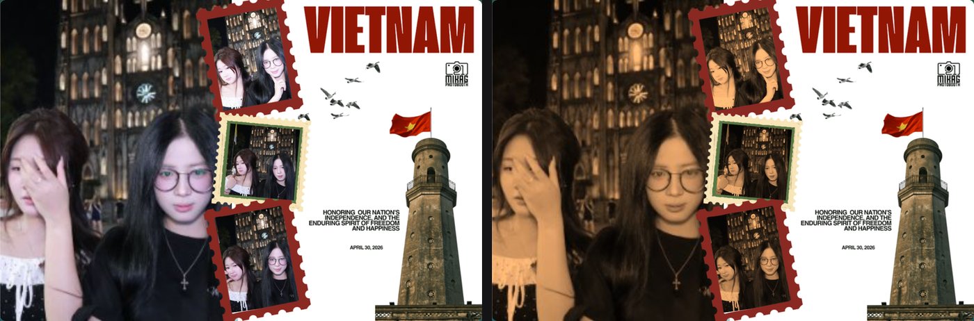 So sánh ảnh gốc và Sepia